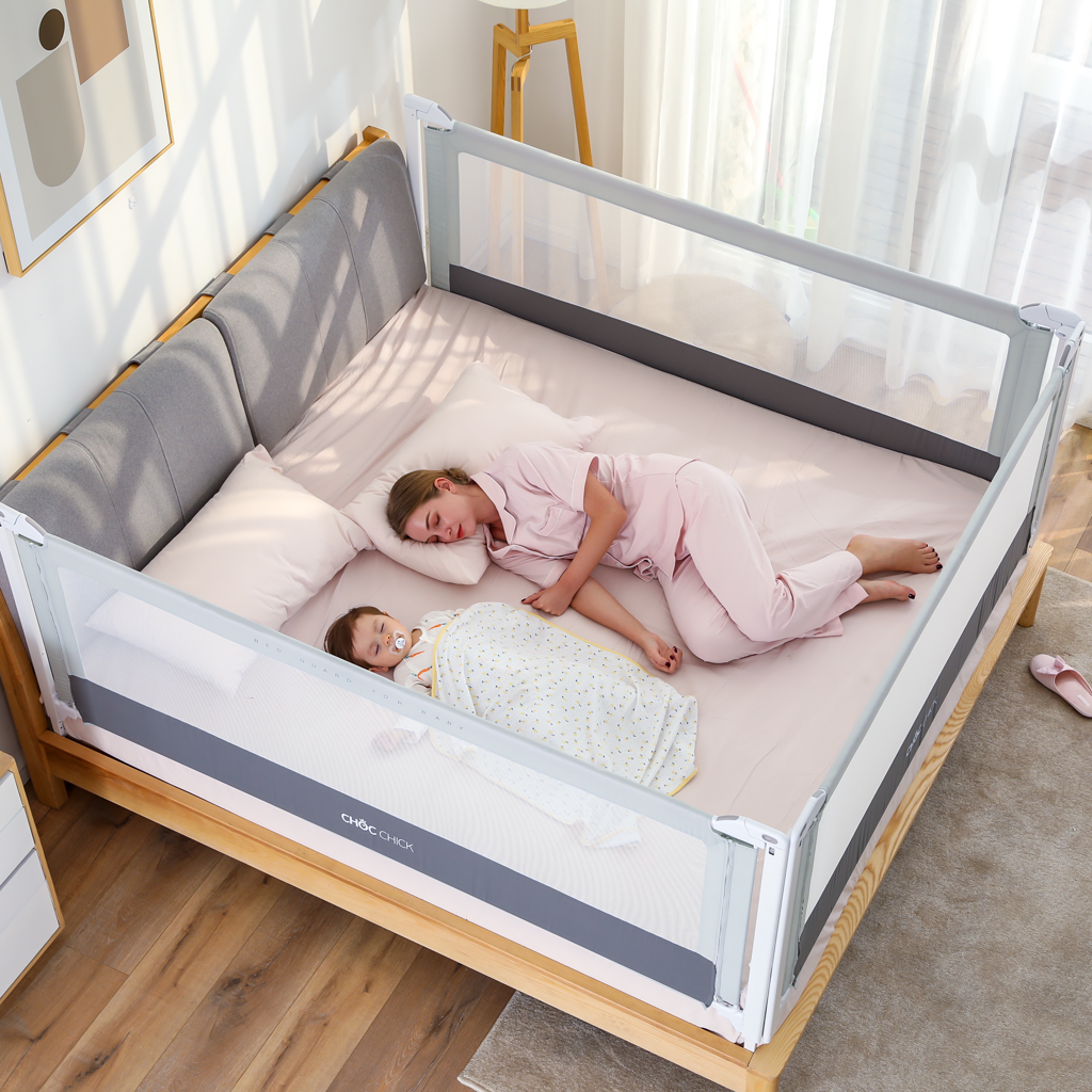 Thanh chắn giường hiện đại an toàn cho bé, an tâm cho mẹ